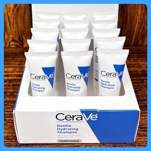 CeraVe Gentle Hydrating Shampoo • 1 Oz. x 13 Tubes • Travel Size Box Case